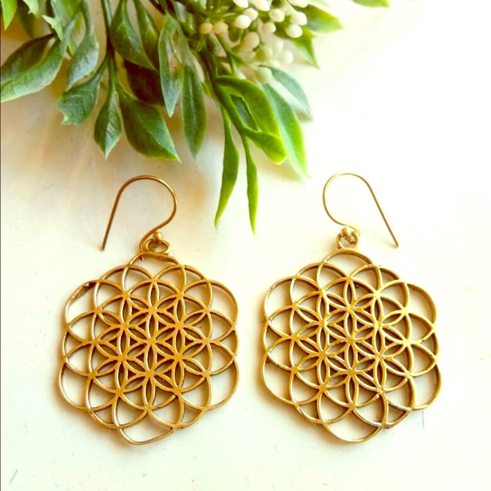 Sacred geometry earrings